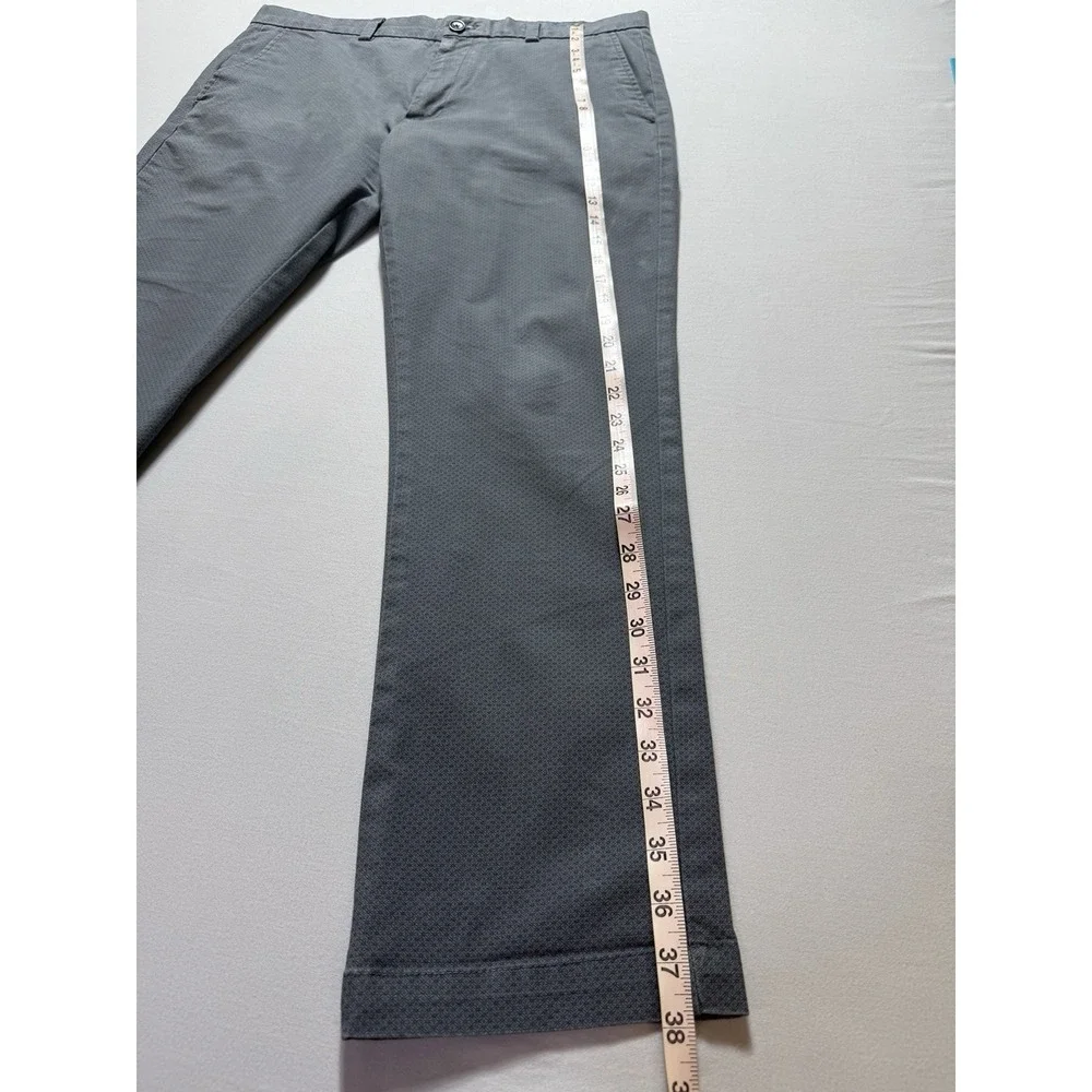 Banana Republic Men's Skinny Fit Stretch Chino Pants Gray 34W Flat Front